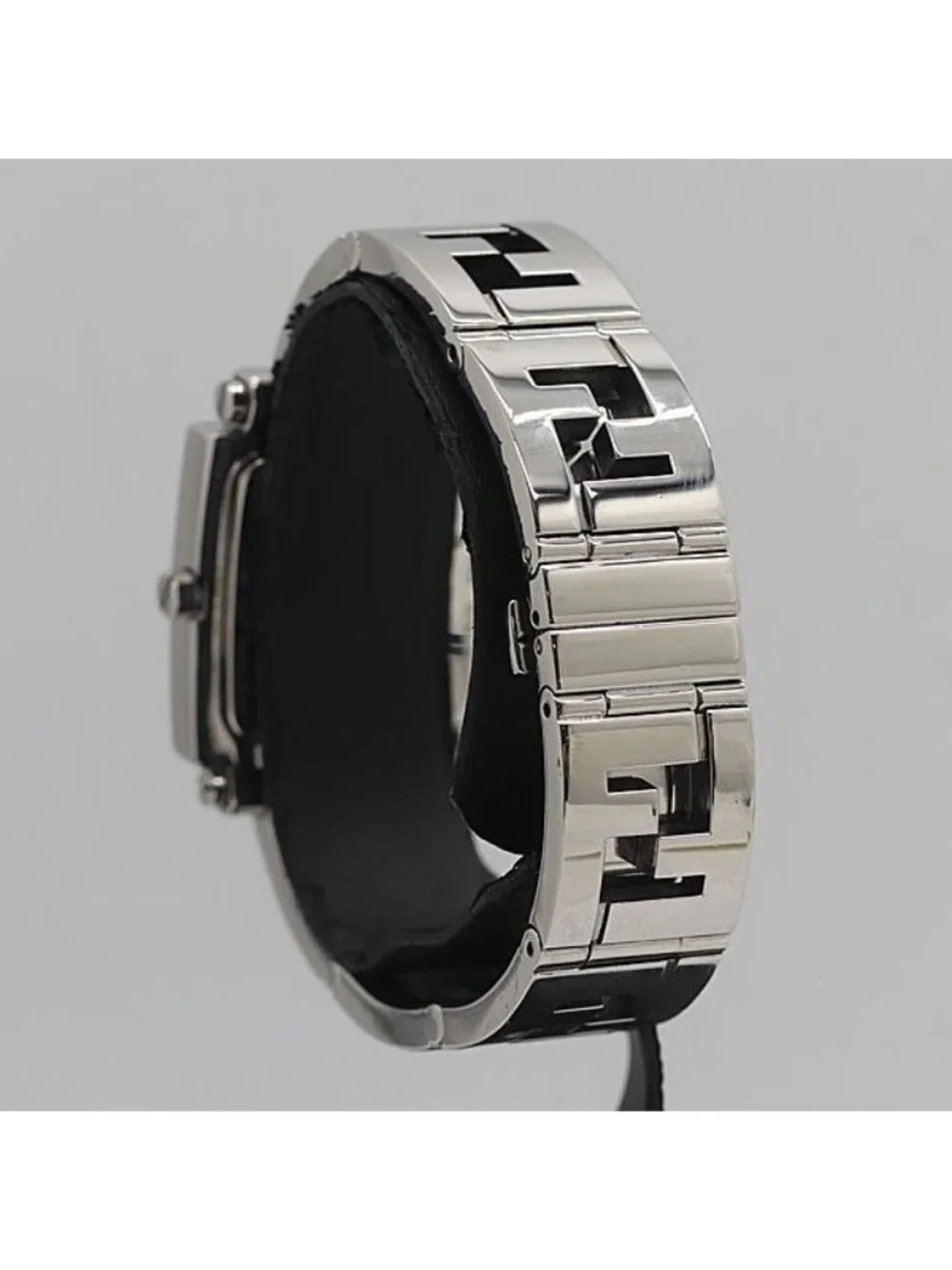 Fendi Quartz Black Dial Date Square Watch